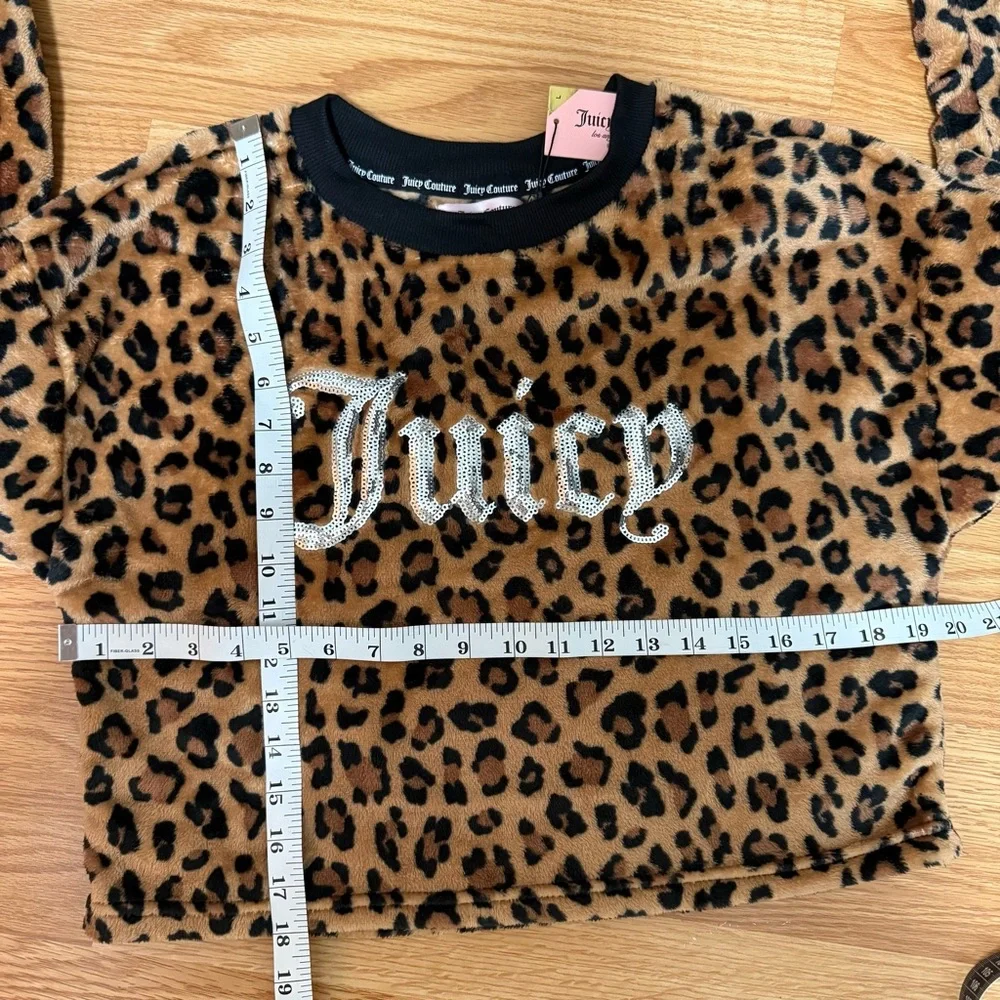 Juicy couture women’s Cheetah leopard loungewear set size large - Picture 8 of 9